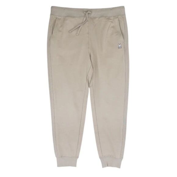 NWT Psycho Bunny Sweatpants Men Joggers Athleticwear Tan XL - Picture 1 of 7